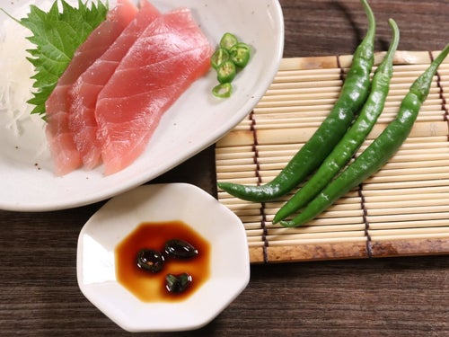 いつものお刺身にちょい足し！青唐辛子の刺身醤油